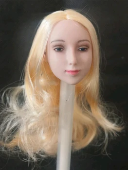 1/6 Frumusete Blonda Anime Cap Sculptură Model se Potrivesc 12