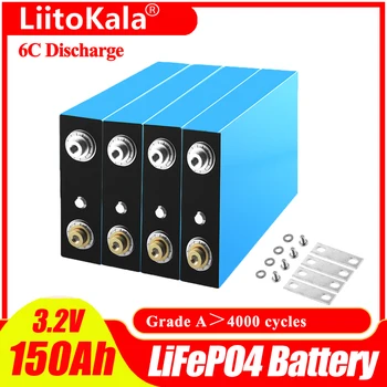 16pcs LiitoKala 3.2 V 150Ah LiFePO4 baterie 12V 24V 36V 48V Litiu fier phospha Motocicleta Electrica Auto motor baterii