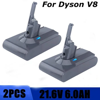 2PACK Dyson V8 21.6 V 6000mAh Acumulator de schimb pentru Dyson V8 Absolută Cablu-Gratuit Aspirator Aspirator Portabil Dyson V8 Baterie