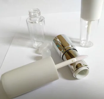 5ml clare de Gol luciu de Buze tub și 4g silver Ruj tub de Sticla de Plastic Container Cosmetice