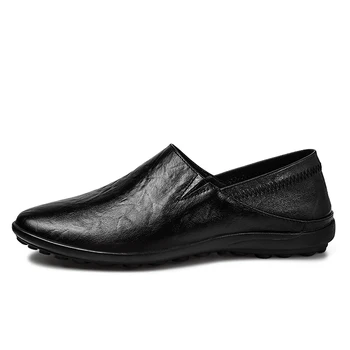 Adidasi cuero casual de primavara vânzare de agrement bărbați casuales plat negru mens hombre de om masculino moda pantofi de sport para pantof