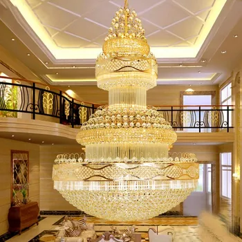 American Modern Candelabru de Cristal LED-uri de Lumină de Aur European Candelabre de Cristal Lumini Prindere Casa Villa Hotel de Iluminat