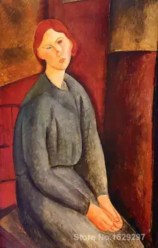 Arta de vânzare Annie Bjarne de Amedeo Modigliani panza Manual de Înaltă calitate