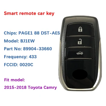 CN007151 Aftermarket 3 Buton Toyota Camry cheie inteligentă BJ1EW PAGINA1 88 DST-AES Chip 433MHz cu Keyless Go 89904-33660