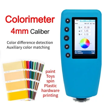 Colorimetru portabil de Culoare Analizor Digital de Culoare LAB Metru Tester Diferență de Culoare Metru Ecran Color TFT de 4 mm Calibru