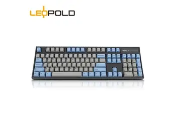 LEOPOLD FC900R PD gri&albastru îngroșat PBT două culori turnare 104-cheie tastatură mecanică