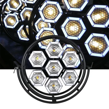 Noi DMX LED DJ Efect de Fundal Etapă 7-Halo Hexa Pixel control Blinder Lumini alb /alb cald COB lumini stroboscopice