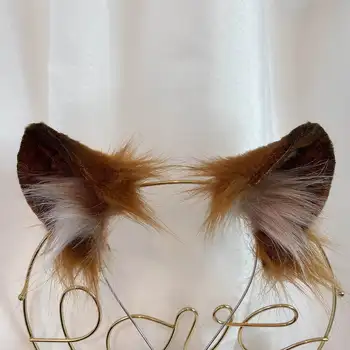 Noul Leu Anime simulare animal ureche ia coada de lup urechi de pisică ureche fox ureche cerc păr personalizate COSPLA
