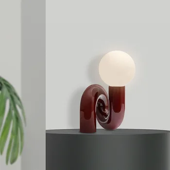 Personalitate creatoare designer camera copiilor lampa de birou Nordic modern model simplu camera de zi dormitor sticlă lampă de masă