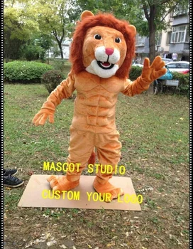 Regele Leu Mascota Costum Cosplay Animal Joc De Petrecere Rochie Fancy Tinuta De Publicitate Halloween Adulti Parada Costum De Crăciun Carnaval Nou