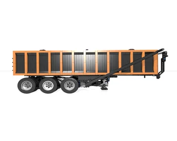 Tehnologia bloc moc-4533-un camion și camion dump trailer poate fi ridicată și asamblate de la distanță jucărie baiat cadou de ziua de nastere