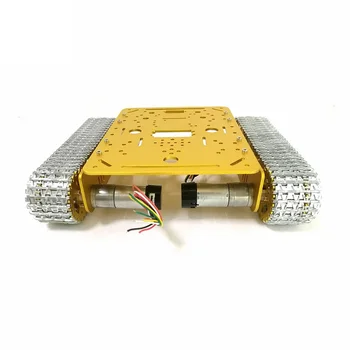 Toate Metal Senile de Tanc Șasiu RC Robot pe Șenile Model de Kit Cu Metal Detașabil Urmări Motor de curent continuu pentru Arduino DIY de Învățământ t200