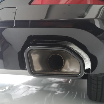 Tobei de Eșapament din spate Capacul tubului de Oțel Inoxidabil Coada Gât Aerisire Decor Auto-Styling pentru-BMW X3 2022, Negru