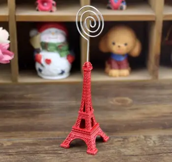 Vanzare Turnul Eiffel Afaceri Fișierele de pe Cardul Insigna Titularul Cardului de Ridicata pentru Cadou Meserii Foto Clip Notă Folderul Memo Holder