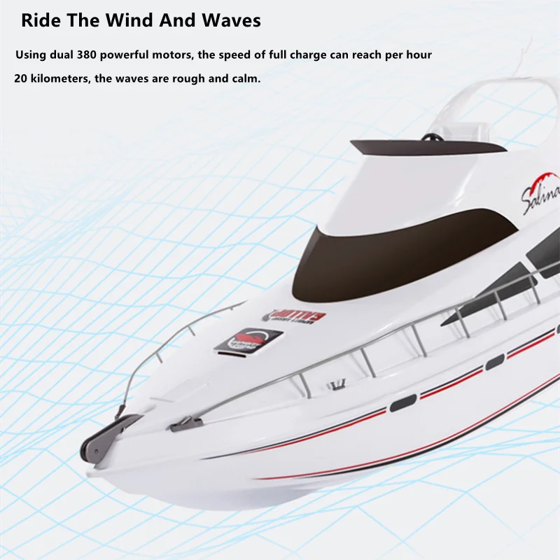 Super Mari de 70CM Electric Barca Control de la Distanță Modelul de 150 de milioane de 30KM/H de Mare Viteză de Curse de Simulare Royal Yacht Copii Barca RC Model de Jucărie