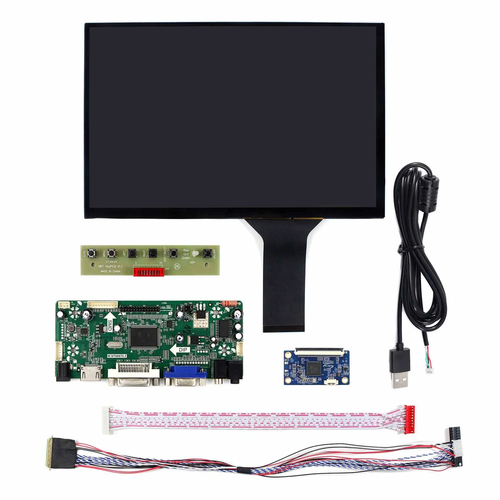 10.1 inch 1280X800 LCD M101NWWB Cu ecran Tactil Capacitiv de lucru cu HD MI VGA DVI LCD Controler de Bord M. NT68676