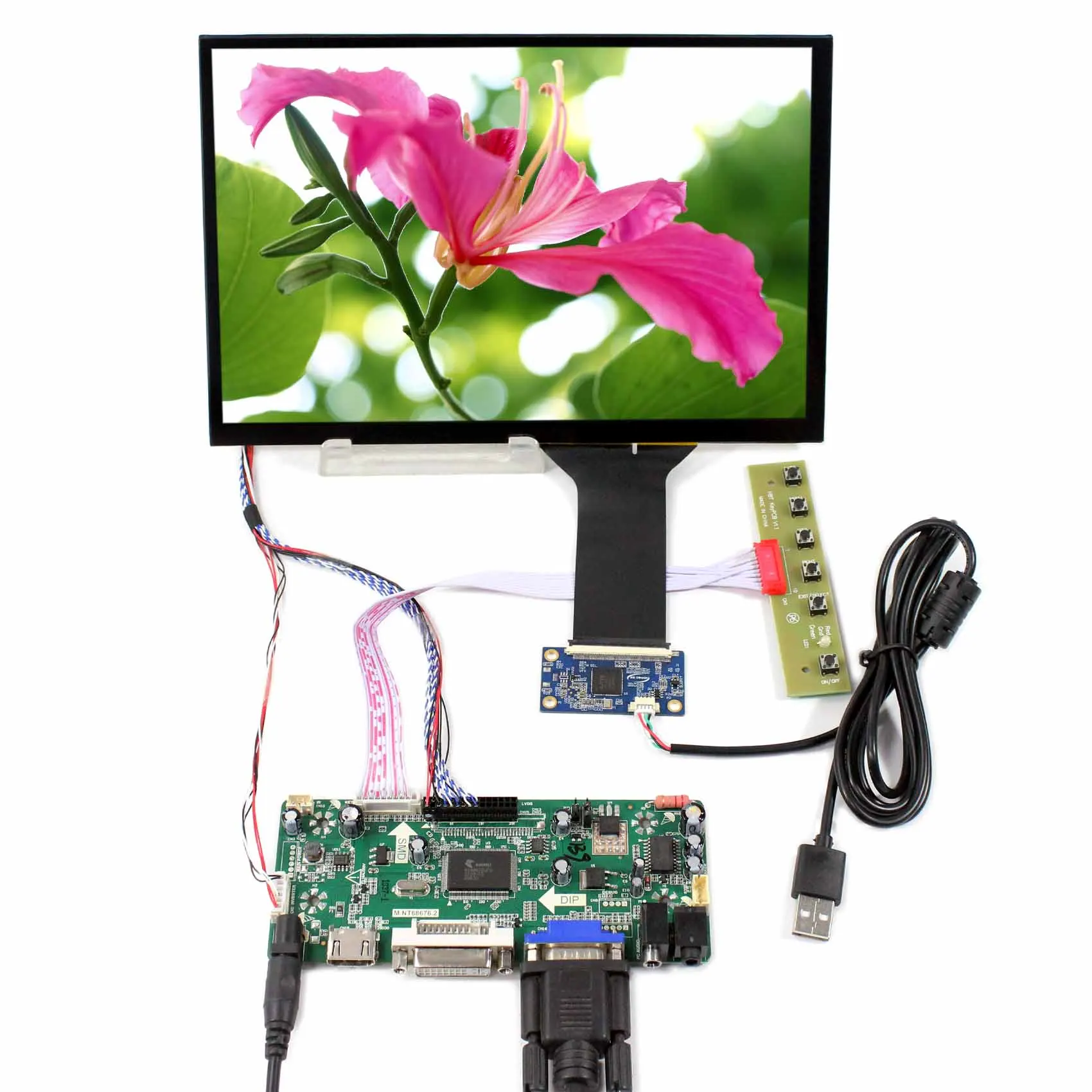 10.1 inch 1280X800 LCD M101NWWB Cu ecran Tactil Capacitiv de lucru cu HD MI VGA DVI LCD Controler de Bord M. NT68676