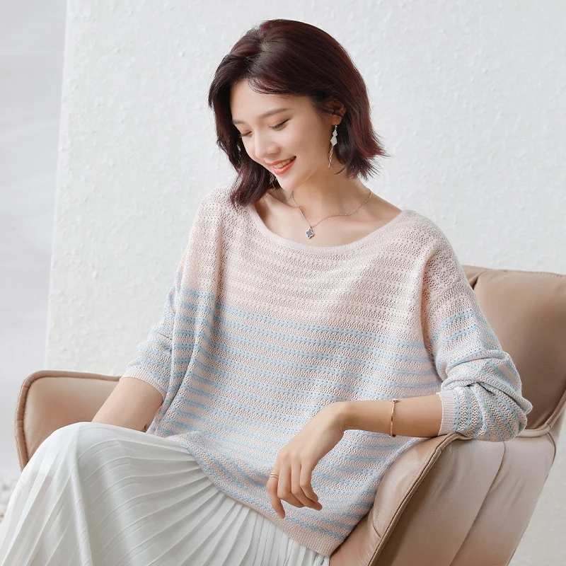 Amestec de lână pulover de culoare bloc pulover femei toamna și iarna vrac coreean pulover tricot vânt leneș sus
