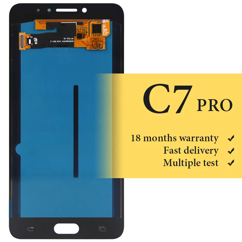 De testare Pentru C7 pro tv lcd ecran Pentru telefon mobil C7010 SM-C7010Z display lcd înlocuirea ansamblului nici un pixel mort