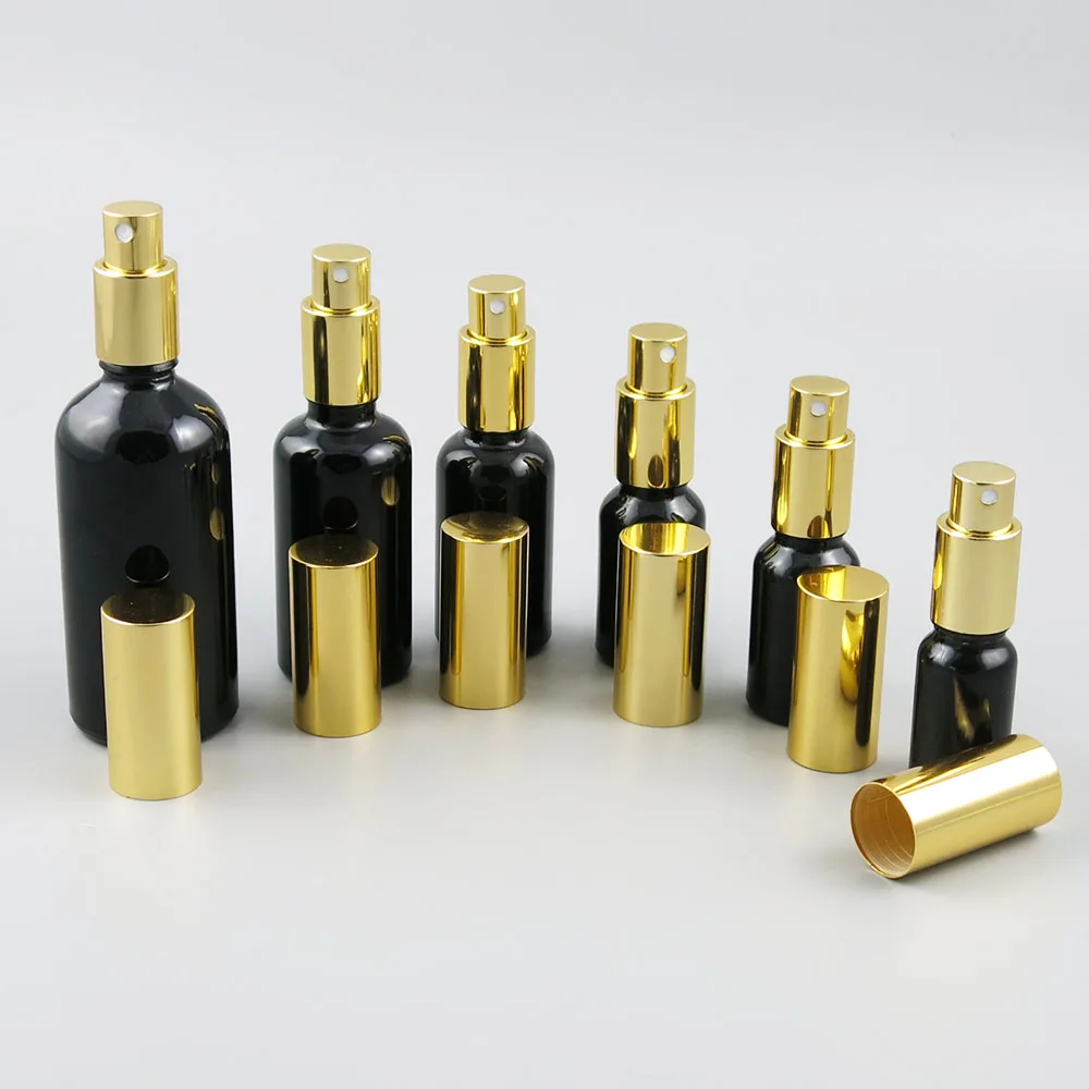 Reîncărcabile Parfum Pompa Sticla cu Pulverizator din Aluminiu Pulverizator Atomizor Portabil Recipient Cosmetic de Sticla de Parfum 10 15 20 30 ml 1 oz