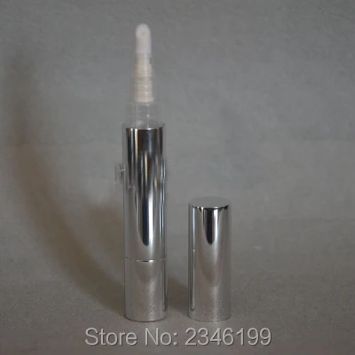 5ML 50pcs/lot Mare Grad de Albire a Dintilor Pen, Mici de Rotație Luciu de Buze Creion, Creștere a Genelor Lichid Sticla, Aluminiu Machiaj Pen
