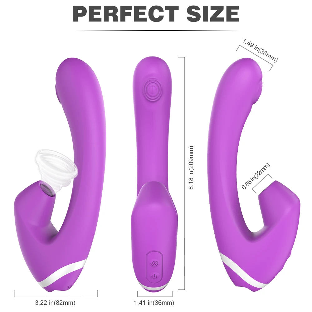 Jucarii sexuale Pentru Femei USB de Încărcare Anal Dildo Suptul Mamelonului Clitoris Vagin Vibrator Magic Wand Massager Sex Oral Lins Mașină