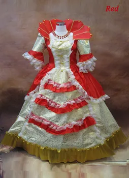 Șase Culoare Renascentist, Gotic Victorian Rochii De Halloween Rochii Guler Palatul Marie Antoinette Rochii Costume Pentru Femei