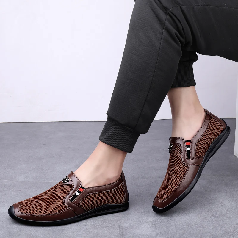 mammalian Journey stone Cumpara online Pantofi din piele barbati de vara 2021 sandale noi din piele  respirabil afaceri pantofi pentru bărbați gol moda Joker pantofi pentru  bărbați / Pantofi Pentru Bărbați ~ www.c4studio.ro
