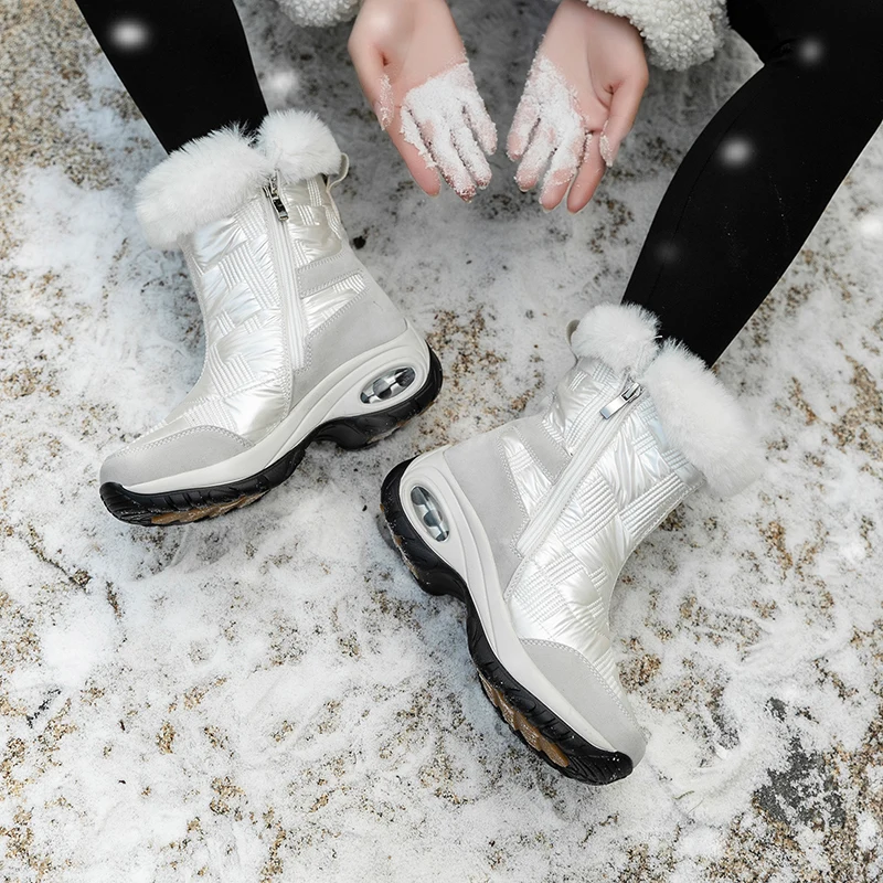 At risk art wide Cumpara online Iarna zapada ghete femei în aer liber, plus catifea caldă  scurt bumbac cizme casual de dimensiuni mari picioare cizme pentru femei /  Cizme Pentru Femei ~ www.c4studio.ro